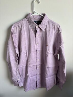 Ralph Lauren Lavender Button-Down Oxford Shirt